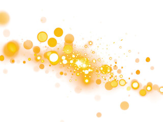 Wall Mural - gold sparkling shimmering golden radiant glow lights glitter bokeh magic png clipart transparent