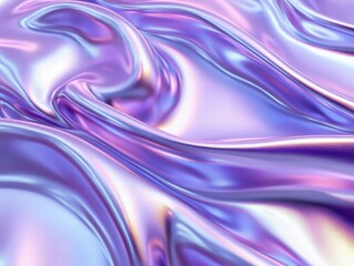 Wall Mural - a smooth, iridescent fabric texture in shades of purple and silver.
