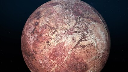 Wall Mural - 4K Makemake Planet with Epic Sun