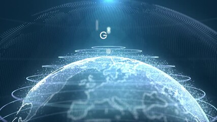 Particle Earth Technology Word GIF