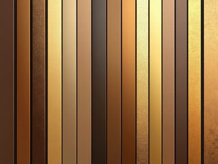 Fototapete - A collection of vertical strips in various shades of brown and gold, showcasing color gradients.