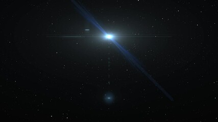 Wall Mural - 4K Stars Background Seamless Loop