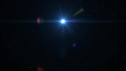 Wall Mural - 4K Traveling in Space Background