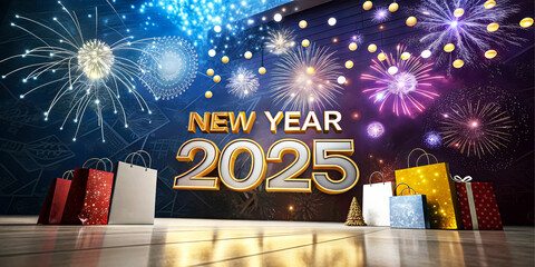 Wall Mural - 2025 new year 