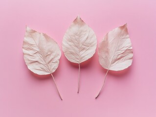 Wall Mural - Pink Leaves