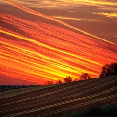 Wall Mural - sunset in the desert