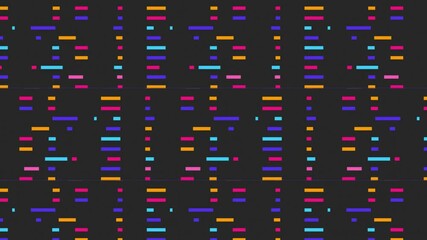 Screen with lines of code ai video background text animated cartoon retro style video minimalist Pattern animation background.mp4
