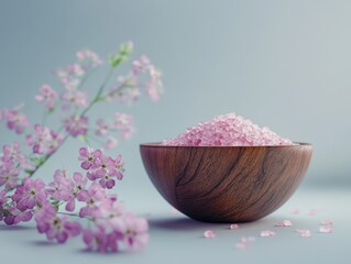 Wall Mural - Pink Salt and Flowers