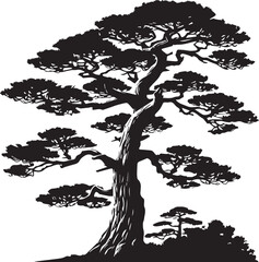  tree silhouette vector
