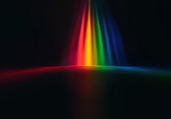abstract rainbow spectrum display