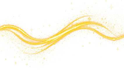 Wall Mural - golden glitter wave, vibrant stream, a golden glitter wave of light and sparkle