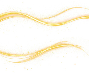 Wall Mural - golden glitter curve shiny sparkling shimmering golden curve a path of sparkling light
