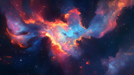 Wall Mural - mesmerizing cosmic explosion