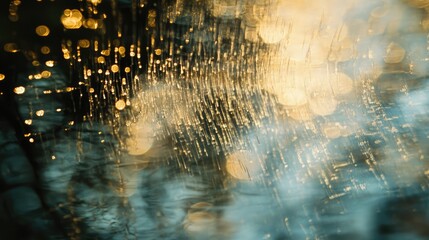 Wall Mural - bokeh effect with shimmering lights and soft focus creating a dreamy abstract background for artisti