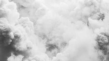 Wall Mural - black and white abstract marble background featuring textured smoky cloud formations creating a dram