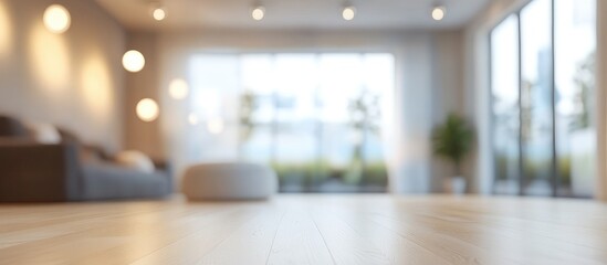 Wall Mural - modern interior design with artistic bokeh effects creating an inspiring ambiance in a softly blurre