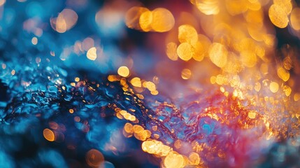 Wall Mural - Vibrant bokeh abstract background with colorful lights creating a dreamy and artistic atmosphere ideal for creative projects.