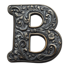 Capital Letter B isolated on white
