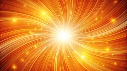 Abstract Orange and Yellow Radiating Light Burst Background