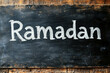 © sharafmaksumov - Ramadan Text Written By A Chalk On A Blackboard