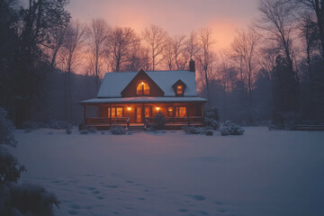 Wall Mural - Ski Cabin