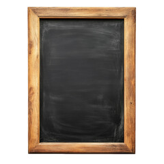 Wall Mural - a blank chalkboard framed in rustic wood. providing a versatile surface for writing or drawing it serves as a tool for education. creativity. or communication. inviting users to express ideas or infor