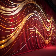 Wall Mural - abstract red background