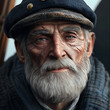 © svonidze - Portrait of an old fisherman