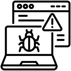 Canvas Print - Adware Icon