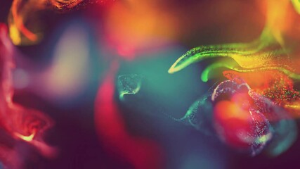 Wall Mural - abstract background wave particles glow