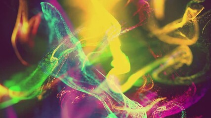 Wall Mural - abstract background wave particles glow