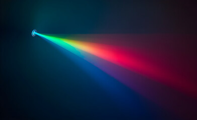Wall Mural - abstract light beam spectrum: a vivid display of color and light