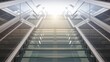 © Mr. Muzammil - Modern Glass Staircase Ascending to Sunlight Steps to Success
