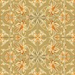 © Gams Images & Videos - A decorative tile pattern featuring floral designs in warm tones on a neutral background.