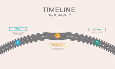 technology road map timeline year illustration, process timeline roadmap