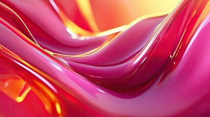 Wall Mural - Shiny, smooth, luxury wavy moving background image