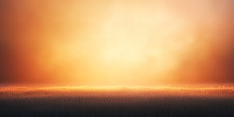 Wall Mural - Tranquil Sunlit Meadow with Golden Glow at Dawn