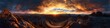 © cynz - Panoramic view of The Wave s swirling patterns glowing under fiery sunset hues, with rugged desert cliffs framing the surreal formations, in 4K resolution