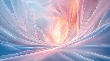 Wall Mural - stunning light reflection abstract space digital artwork ethereal environment wide angle view dreaml
