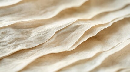 Wall Mural - Creamy Layers of  Soft Fabric Texture