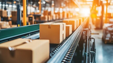 Sticker - Automated Sorting System in Warehouse with Moving Goods