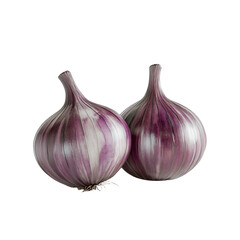 Wall Mural - two onions are shown on a transparent background