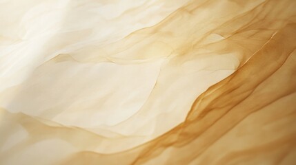 Wall Mural - Abstract Beige and Brown Draped Fabric Texture