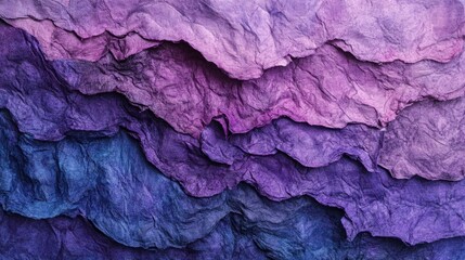 Abstract Purple and Blue Creased Paper Texture Background