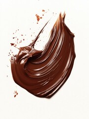 Wall Mural - Chocolate Paint Close Up