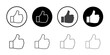 © Horoskooppi - Like hand icon simple vector symbol