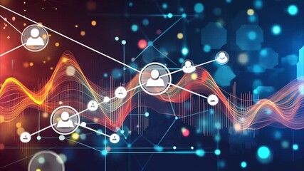 Wall Mural - data background