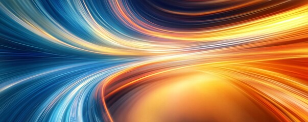 Wall Mural - abstract speed motion light trails background showing fast acceleration