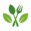 © MDYASIN - Leaf Handle Fork and Spoon Vector Design