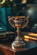 © Alexandr - Silver Trophy on Wooden Table